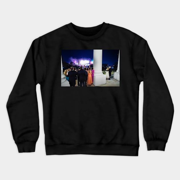 Biden Victory Fireworks Crewneck Sweatshirt by GrellenDraws